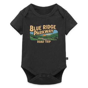 Blue Ridge Parkway Road Trip Adventure - Baby Premium short-sleeve bodysuit - black - Front