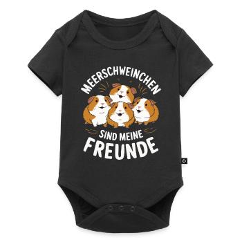 Guinea Pig Shorthair Longhair Crested Dogs - Baby Premium short-sleeve bodysuit - black - Front