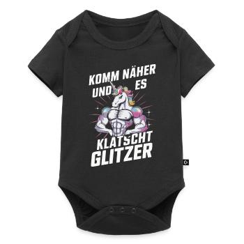 Unicorn Unicorns Mythical Creatures Mystical - Baby Premium short-sleeve bodysuit - black - Front