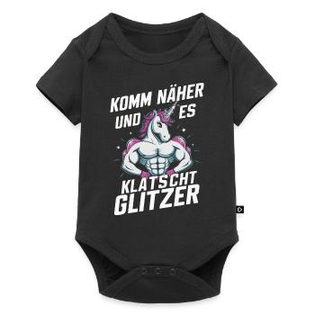 Unicorn Unicorns Mythical Creatures Mystical - Baby Premium short-sleeve bodysuit - black - Front