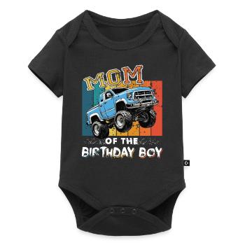 Maman du garçon d’anniversaire Monster Truck Party Boys - Body à manches courtes Premium Bébé - noir - Devant