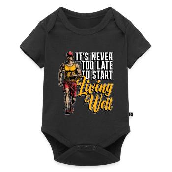 Health Coach It's Never Too Late To Start Workout - Baby Premium short-sleeve bodysuit - black - Front