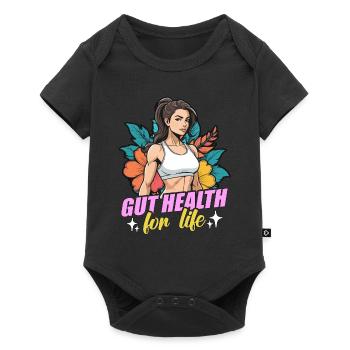Health Coach Gut Health For Life Personal Trainer - Body à manches courtes Premium Bébé - noir - Devant
