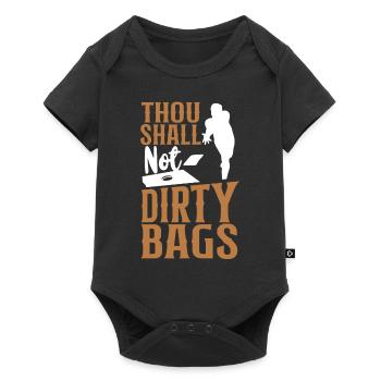 Cornhole Team Bean Bag Player - Baby Premium Kurzarmbody - Schwarz - Vorne