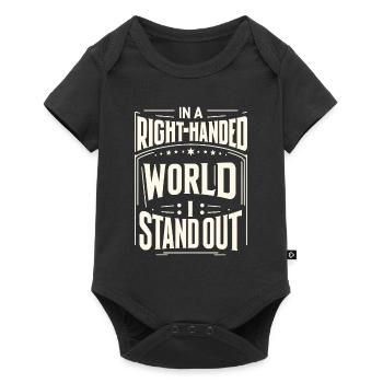 Linkshänder Lefty Left-hander Leftie Buddy - Baby Premium short-sleeve bodysuit - black - Front