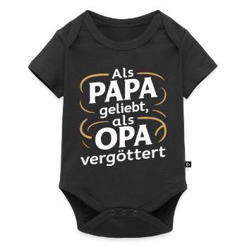 Dad Dad Father's Day - Baby Premium short-sleeve bodysuit - black - Front