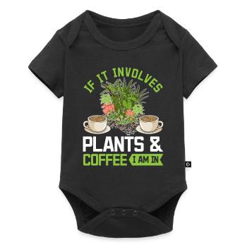 S’il s’agit de plantes et de café dans lequel je suis - Funny Hob - Body à manches courtes Premium Bébé - noir - Devant
