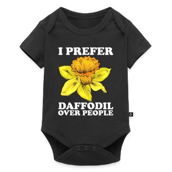 Daffodils Flower Daffodil Daffodils - Baby Premium short-sleeve bodysuit - black - Front