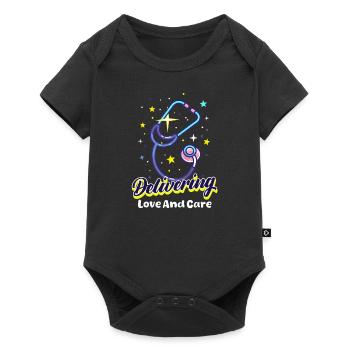 L&D Nurse Delivering Love And Care - Baby Premium short-sleeve bodysuit - black - Front