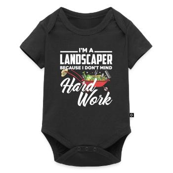Landscaper Work Garden - Baby Premium short-sleeve bodysuit - black - Front