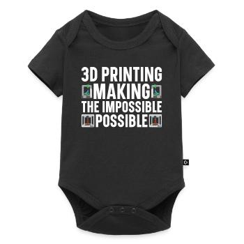 Filament d’imprimante 3D Impression 3D Impression 3D Imprimante 3D - Body à manches courtes Premium Bébé - noir - Devant