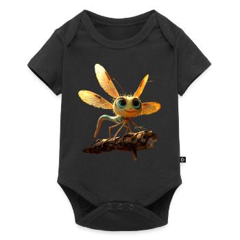 Dragonfly Dragonfly Colorful Wings Cute Dragonflies - Baby Premium short-sleeve bodysuit - black - Front