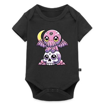 Kawaii Gothic Cthulhu Pastel Colors Gothic Goth - Baby Premium short-sleeve bodysuit - black - Front