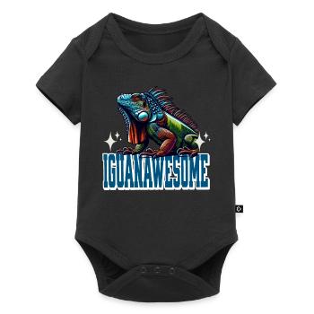 Iguana - Baby Premium short-sleeve bodysuit - black - Front