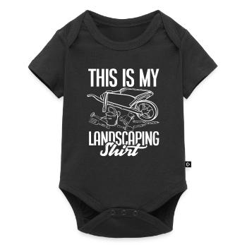 Chemise Paysagiste - Body à manches courtes Premium Bébé - noir - Devant