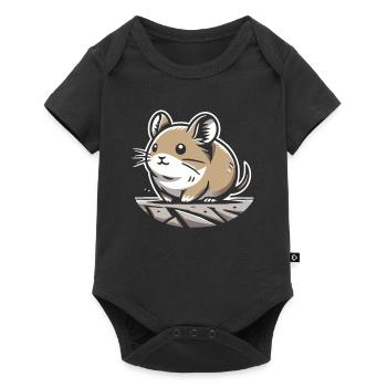 Design américain Pika Lover pour Pika - Body à manches courtes Premium Bébé - noir - Devant