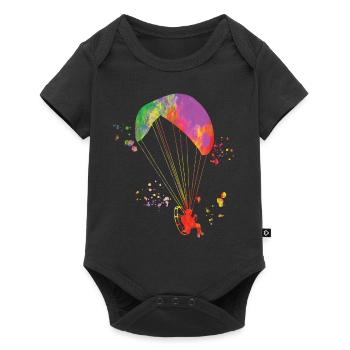 Parapente motorisé Paramoteur Paramoteur - Body à manches courtes Premium Bébé - noir - Devant