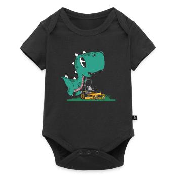 Landscape Gardener Dino - Baby Premium short-sleeve bodysuit - black - Front