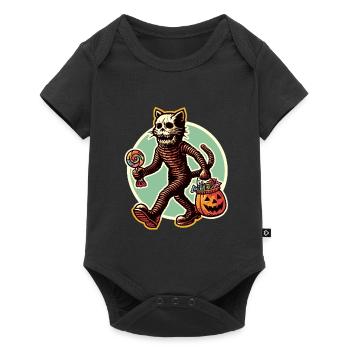 Mort-vivant Zombie Chat Trick or Treat Halloween - Body à manches courtes Premium Bébé - noir - Devant