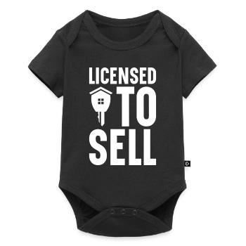 Real Estate Agent House Broker Real Estate Agent Real Estate - Baby Premium short-sleeve bodysuit - black - Front