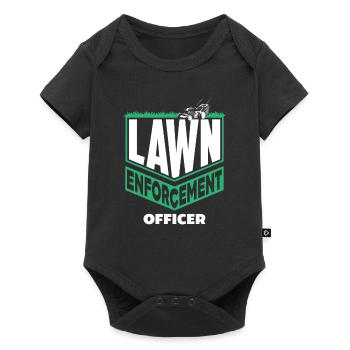 Landscaper Lawn Policeman - Baby Premium short-sleeve bodysuit - black - Front