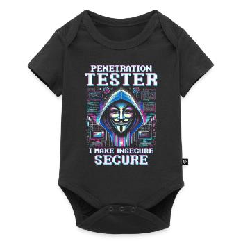 Testeur d’intrusion : je sécurise insecure - Body à manches courtes Premium Bébé - noir - Devant