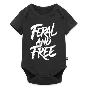 Déclaration audacieuse indépendante sauvage sauvage sauvage - Body à manches courtes Premium Bébé - noir - Devant