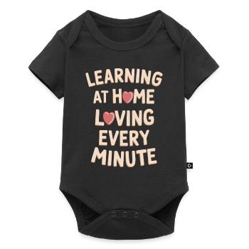 Homeschool Mom Dad Family Life Community Journey - Baby Premium short-sleeve bodysuit - black - Front