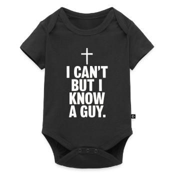 Je ne peux pas, mais je connais un gars, Jésus - Body à manches courtes Premium Bébé - noir - Devant