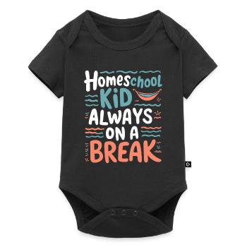 Homeschool Mom Dad Family Life Community Journey - Baby Premium short-sleeve bodysuit - black - Front