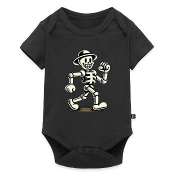 Retro Vintage Cartoon Halloween Costume Decoration - Baby Premium short-sleeve bodysuit - black - Front