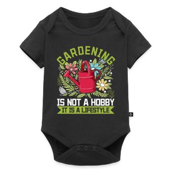 Le jardinage n’est pas un passe-temps, c’est un mode de vie - Lands - Body à manches courtes Premium Bébé - noir - Devant