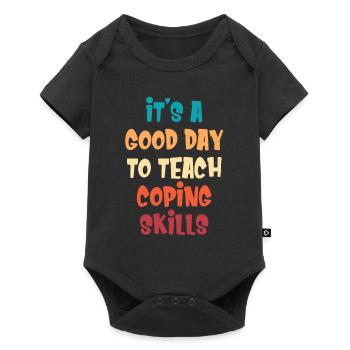 T Shirt for Bewä It's a good day to cope - Baby Premium short-sleeve bodysuit - black - Front