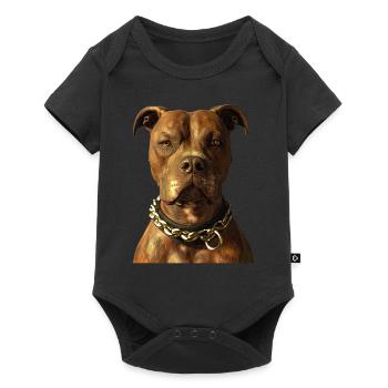 Pitbull Bulldog Pittie American Pitbull Terrier - Baby Premium short-sleeve bodysuit - black - Front
