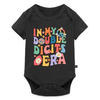10 Years Old 10th Birthday - Baby Premium short-sleeve bodysuit - black - Front