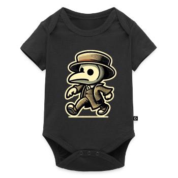 Retro Vintage Cartoon Halloween Costume Decoration - Baby Premium short-sleeve bodysuit - black - Front