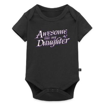 Génial Comme Ma Fille Cadeau Fête des Pères Pères - Body à manches courtes Premium Bébé - noir - Devant