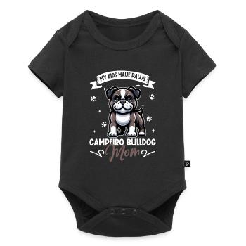 Maman bouledogue Campeiro - Body à manches courtes Premium Bébé - noir - Devant