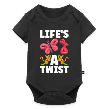 Balloon Twister Balloon Artist Balloon Animals - Baby Premium short-sleeve bodysuit - black - Front