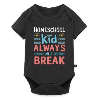 Homeschool Mom Dad Family Life Community Journey - Baby Premium short-sleeve bodysuit - black - Front