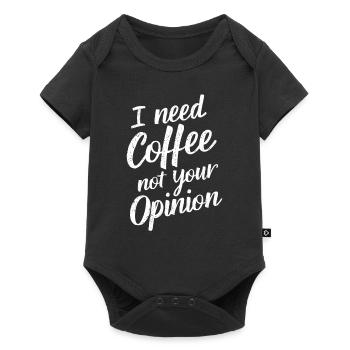 I don't need coffee Your opinion Barista - Baby Premium short-sleeve bodysuit - black - Front
