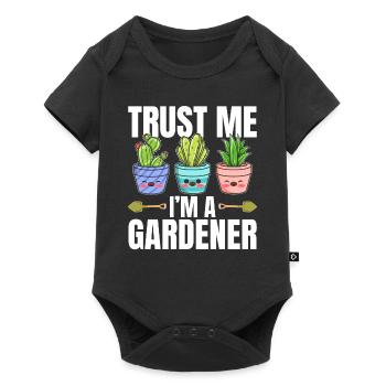 Jardinier amateur - Croyez-moi, je suis un jardinier - Body à manches courtes Premium Bébé - noir - Devant