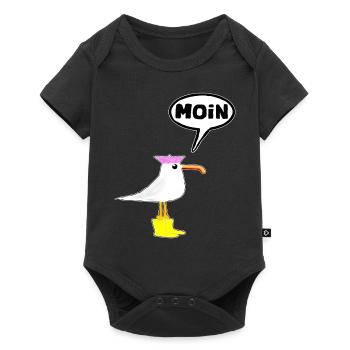 Moin Seagull Boots Speech Bubble Women Rubber Boots - Baby Premium short-sleeve bodysuit - black - Front