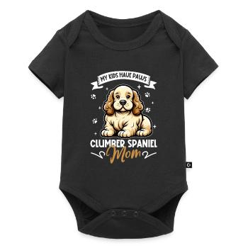 Clumber Spaniel Mom - Baby Premium short-sleeve bodysuit - black - Front