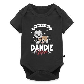 Dandie Dinmont Terrier Mom - Baby Premium short-sleeve bodysuit - black - Front