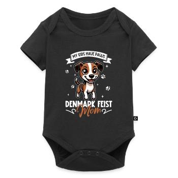 Denmark Feist Mama - Baby Premium Kurzarmbody - Schwarz - Vorne