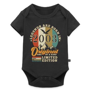Original 2003 Cadeau D'anniversaire 2003 Authentic - Body à manches courtes Premium Bébé - noir - Devant