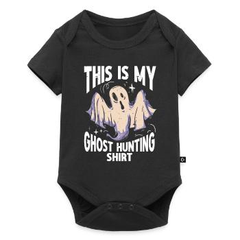 C’est ma chemise de chasse aux fantômes Chasseur paranormal - Body à manches courtes Premium Bébé - noir - Devant