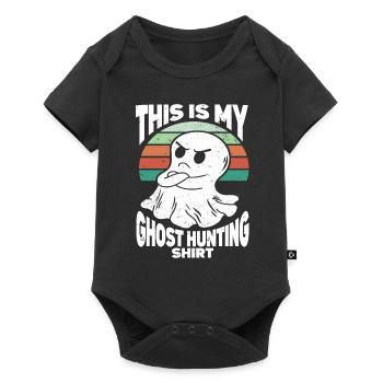 C’est ma chemise de chasse aux fantômes Chasseur paranormal - Body à manches courtes Premium Bébé - noir - Devant