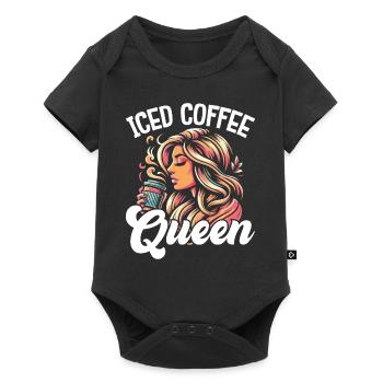 Iced Coffee Queen - Baby Premium short-sleeve bodysuit - black - Front